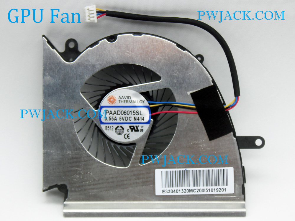 (image for) CPU GPU Fan for MSI GE75 GP75 WE75 Raider Leopard 8SE 8SF 8SG 9SE 9SF 9SG 8TK 9TK MS-17E2